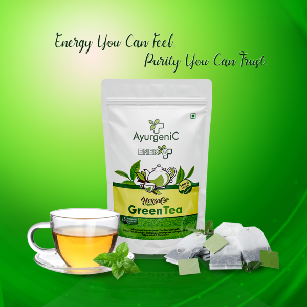 EnerG+ Green Tea | 25 Tea Bags