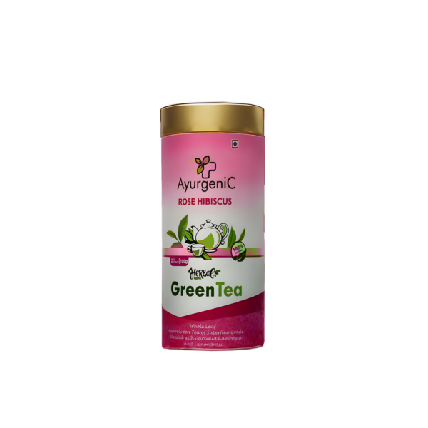 Rose Hibiscus Green Tea | 100gm - Image 2